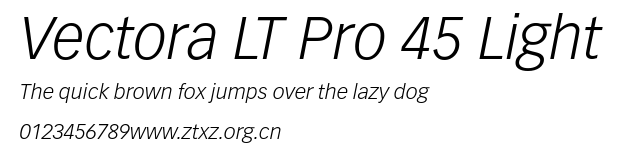 Vectora LT Pro 45 Light.ttf