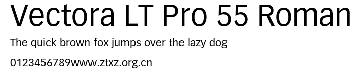 Vectora LT Pro 55 Roman.ttf