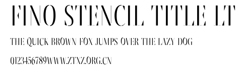 Fino Stencil Title Lt.ttf