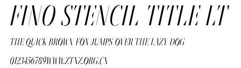 Fino Stencil Title Lt.ttf