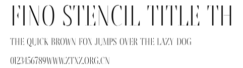 Fino Stencil Title Th.ttf