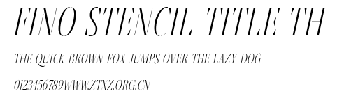 Fino Stencil Title Th.ttf