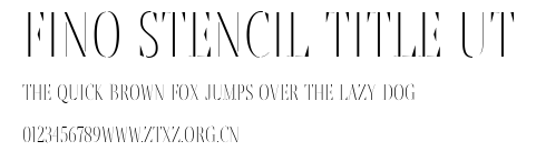 Fino Stencil Title Ut.ttf