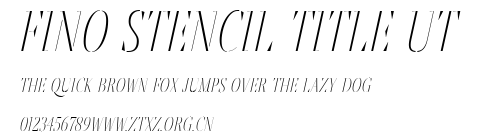 Fino Stencil Title Ut.ttf