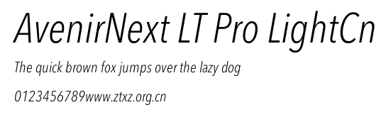 AvenirNext LT Pro LightCn.ttf