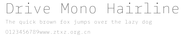 Drive Mono Hairline.ttf