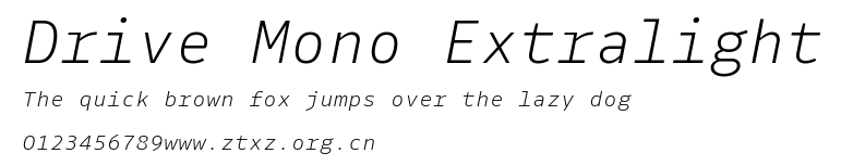 Drive Mono Extralight.ttf