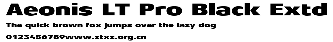 Aeonis LT Pro Black Extd.ttf