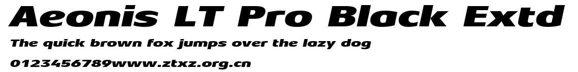 Aeonis LT Pro Black Extd.ttf