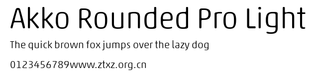 Akko Rounded Pro Light.ttf