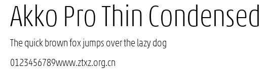 Akko Pro Thin Condensed.ttf