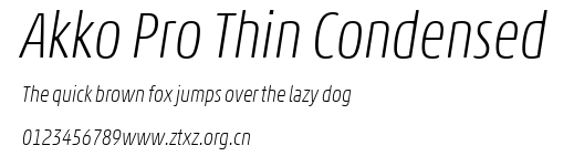 Akko Pro Thin Condensed.ttf