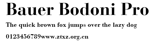 Bauer Bodoni Pro.ttf