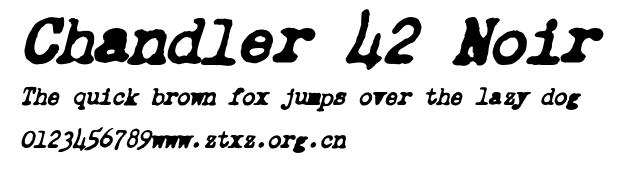 Chandler 42 Noir.ttf