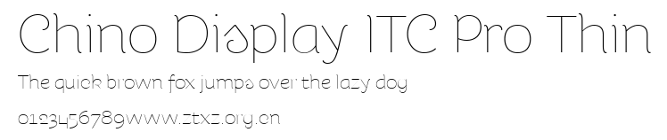 Chino Display ITC Pro Thin.ttf