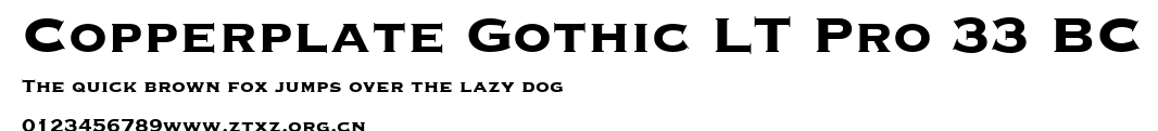 Copperplate Gothic LT Pro 33 BC.ttf