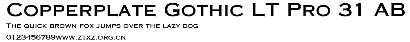 Copperplate Gothic LT Pro 31 AB.ttf