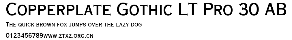 Copperplate Gothic LT Pro 30 AB.ttf