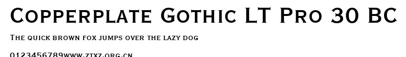 Copperplate Gothic LT Pro 30 BC.ttf