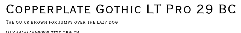 Copperplate Gothic LT Pro 29 BC.ttf