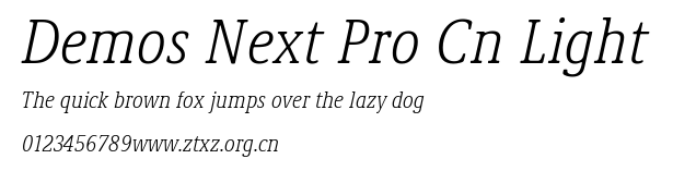 Demos Next Pro Cn Light.ttf