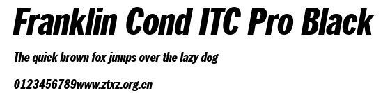 Franklin Cond ITC Pro Black.ttf