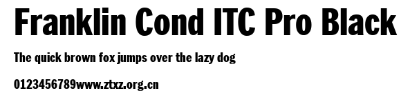 Franklin Cond ITC Pro Black.ttf