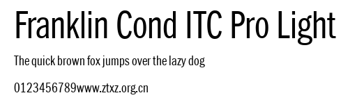 Franklin Cond ITC Pro Light.ttf
