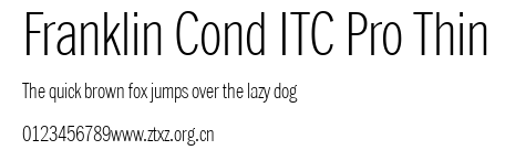 Franklin Cond ITC Pro Thin.ttf
