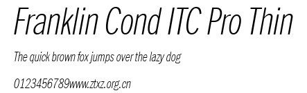 Franklin Cond ITC Pro Thin.ttf