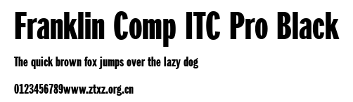Franklin Comp ITC Pro Black.ttf