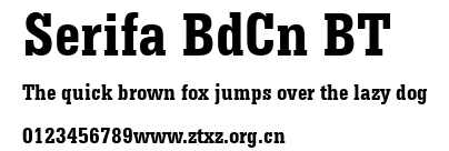 Serifa BdCn BT.ttf
