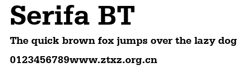 Serifa BT.ttf