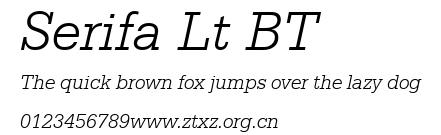 Serifa Lt BT.ttf