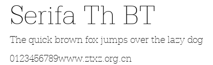 Serifa Th BT.ttf
