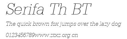 Serifa Th BT.ttf