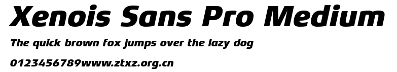 Xenois Sans Pro Medium.ttf