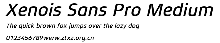 Xenois Sans Pro Medium.ttf