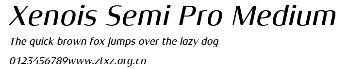 Xenois Semi Pro Medium.ttf