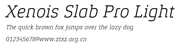Xenois Slab Pro Light.ttf