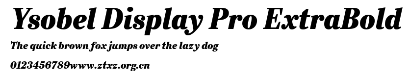 Ysobel Display Pro ExtraBold.ttf
