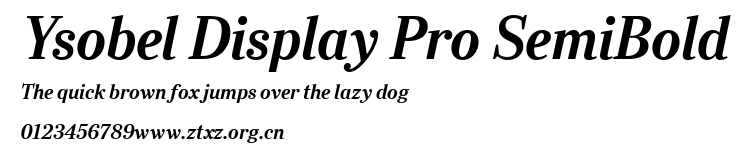 Ysobel Display Pro SemiBold.ttf