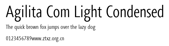 Agilita Com Light Condensed.ttf