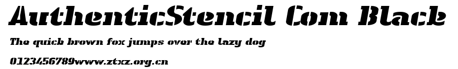 AuthenticStencil Com Black.ttf