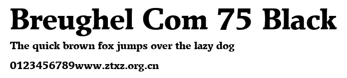 Breughel Com 75 Black.ttf