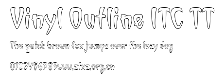 Vinyl Outline ITC TT.ttf