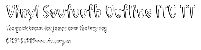 Vinyl Sawtooth Outline ITC TT.ttf