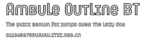 Ambule Outline BT.ttf