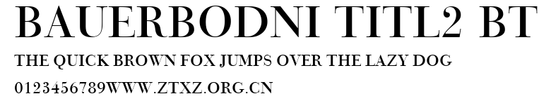 BauerBodni Titl2 BT.ttf