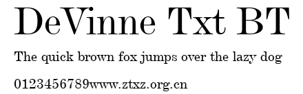 DeVinne Txt BT.ttf